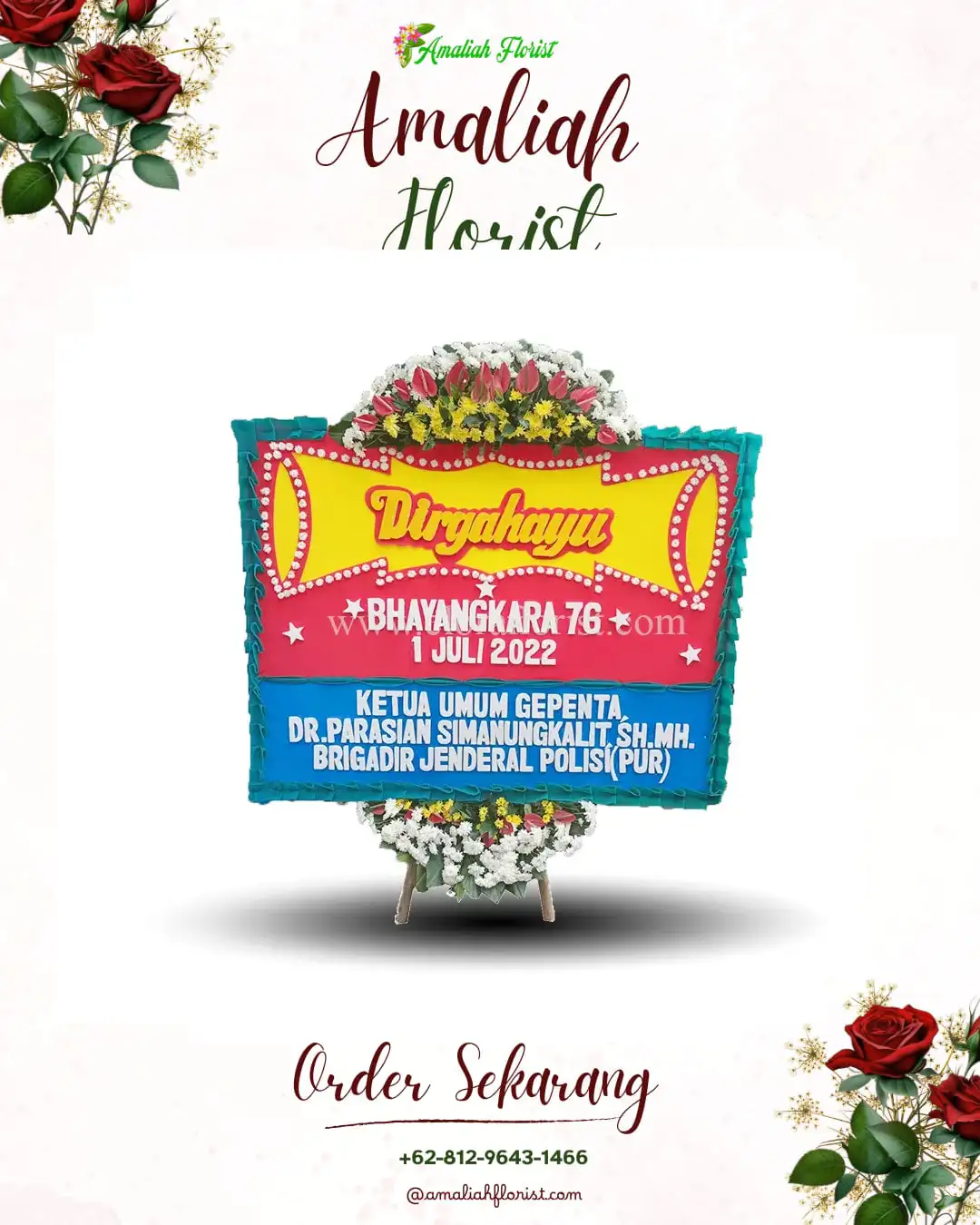 Papan Bunga HUT Ulang Tahun Ambarawa